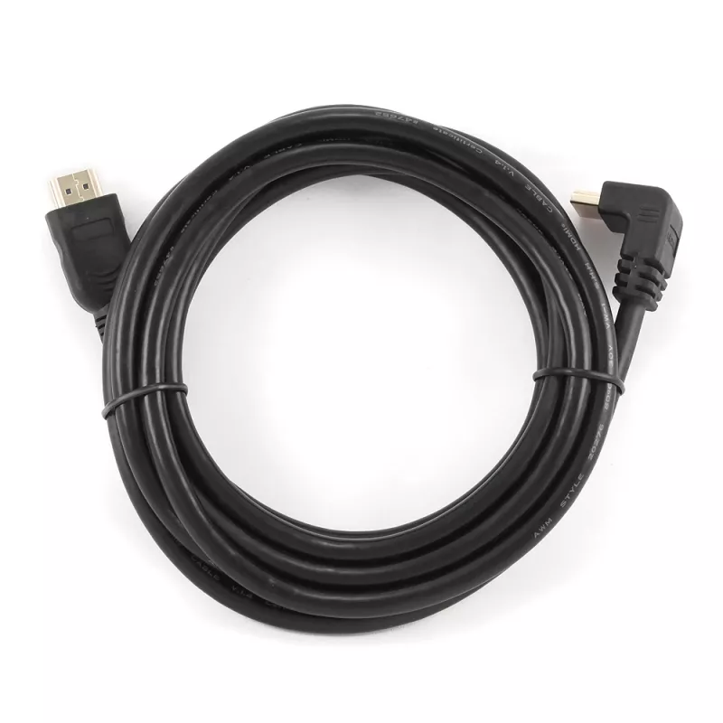 GEMBIRD Hochgeschwindigkeits-HDMI-Kabel mit Ethernet, 90 Grad nach oben abgewinkelter Stecker, 3 m