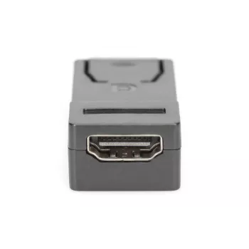 DIGITUS ASSMANN DisplayPort-Adapter, DP - HDMI Typ A M/B, mit Verriegelung, CE schwarz