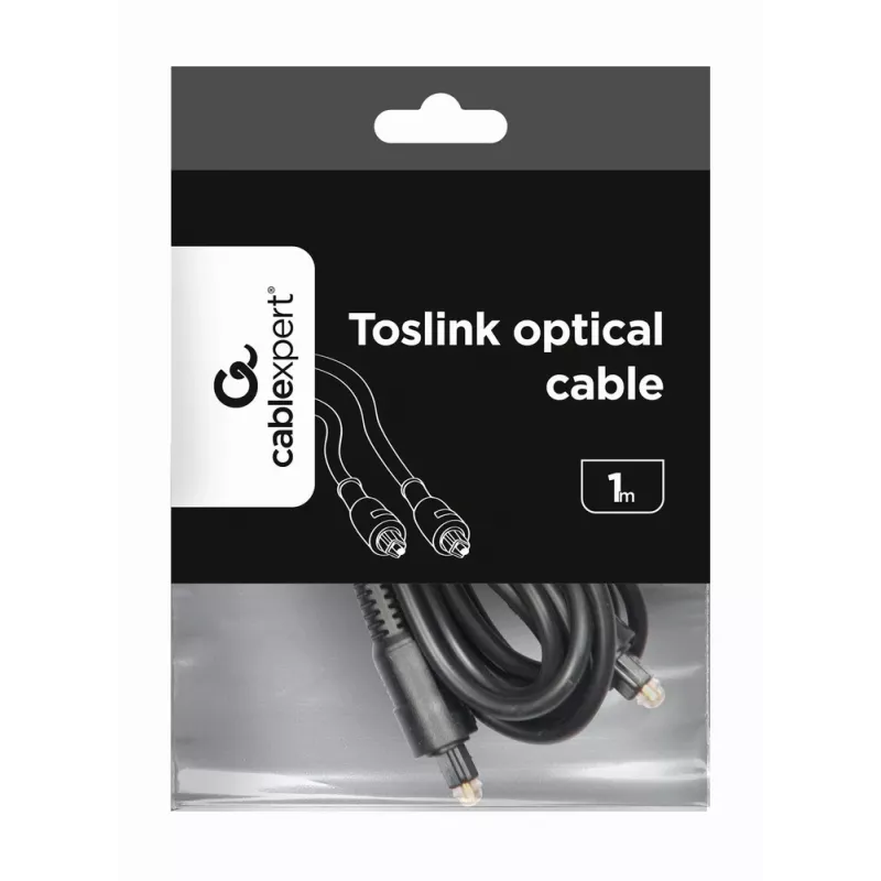 Toslink Audiokabel Gembird CC-OPT-1M Schwarz 1m