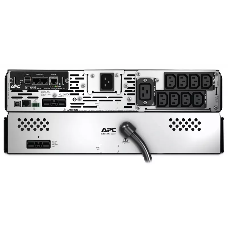 APC Smart-UPS X SMX3000RMHV2UNC - 3000VA, 8x C13, 1x C19 Ausgang, USB, erweiterbare Laufzeit, NMC