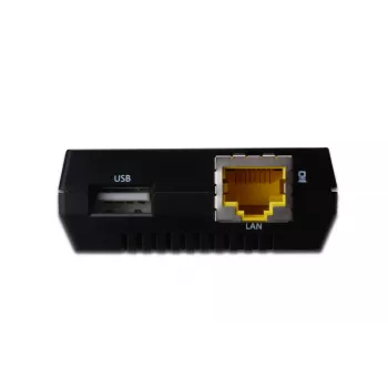 DIGITUS Multifunction USB Network Server, 1-port Network USB Hub, NAS, Print Server USB 2.0, RJ45