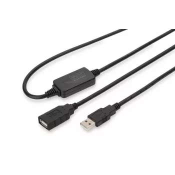 DIGITUS USB 2.0 Repeater-Kabel USB A Stecker / A Buchse 10m (DA-73100-1)