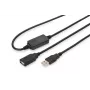 DIGITUS USB 2.0 Repeater-Kabel USB A Stecker / A Buchse 10m (DA-73100-1)