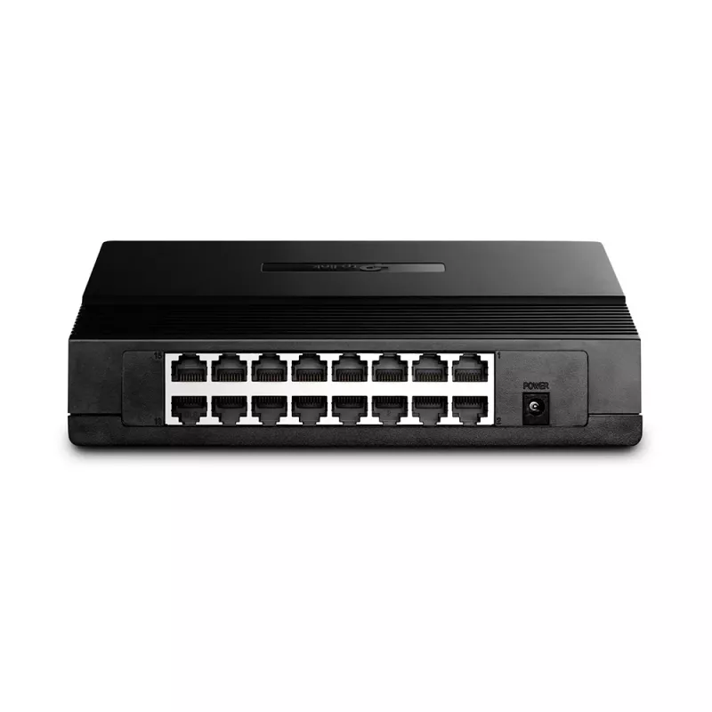 TP-Link 16-Port 10/100Mbps Desktop Switch, Unmanaged, Fast Ethernet (10/100), Full Duplex, Rackmontage, Wandmontage