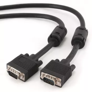 GEMBIRD Premium VGA HD15M/HD15M Dual-Shielded mit 2*Ferritkern 2,0 m Kabel / Schwarz