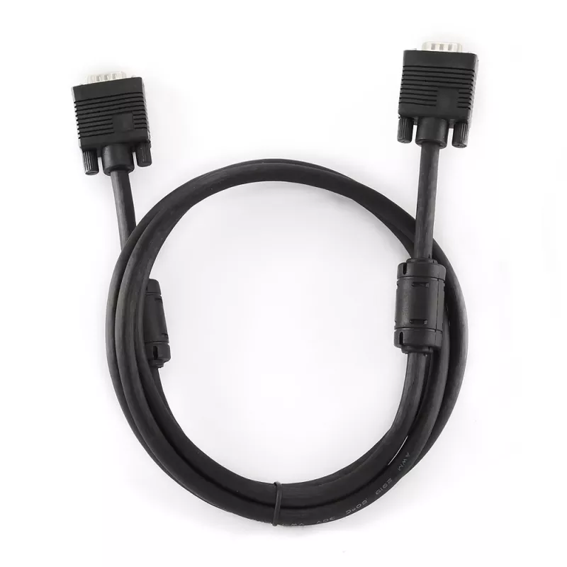 GEMBIRD Premium VGA HD15M/HD15M Dual-Shielded mit 2*Ferritkern 2,0 m Kabel / Schwarz