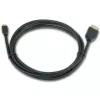 GEMBIRD HDMI-Stecker auf Micro-D-Stecker Kabel mit vergoldeten Steckern 2,0 m schwarz