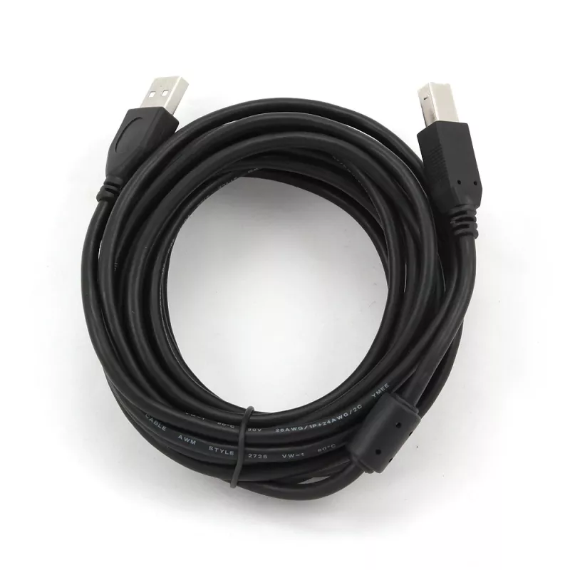 GEMBIRD Premium Qualität USB A-Stecker auf B-Stecker Kabel 4,5m - Schwarz