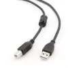 GEMBIRD Premium Qualität USB A-Stecker auf B-Stecker Kabel 4,5m - Schwarz
