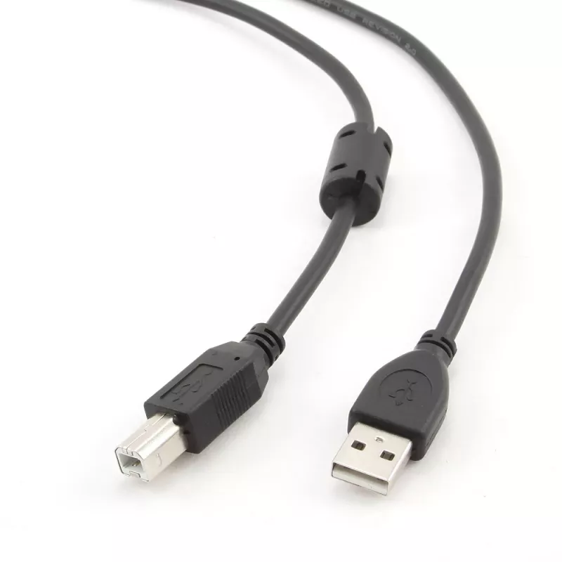 GEMBIRD Premium Qualität USB A-Stecker auf B-Stecker Kabel 4,5m - Schwarz