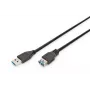 DIGITUS Kabel USB 3.0 Verlängerungskabel Typ A Stecker/Buchse 1,8 m (ak-300203-018-s)