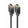 GEMBIRD Premium VGA-Kabel HD15M/HD15M doppelt geschirmt mit 2 Ferritkernen 15 m – Schwarz