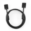 GEMBIRD Premium VGA-Kabel HD15M/HD15M doppelt geschirmt mit 2 Ferritkernen 15 m – Schwarz