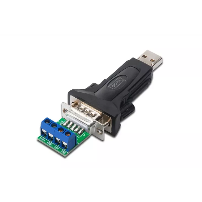 DIGITUS USB 2.0 zu seriell Konverter RS485 inkl. USB-A-Kabel 80 cm USB-A M / USB-A F