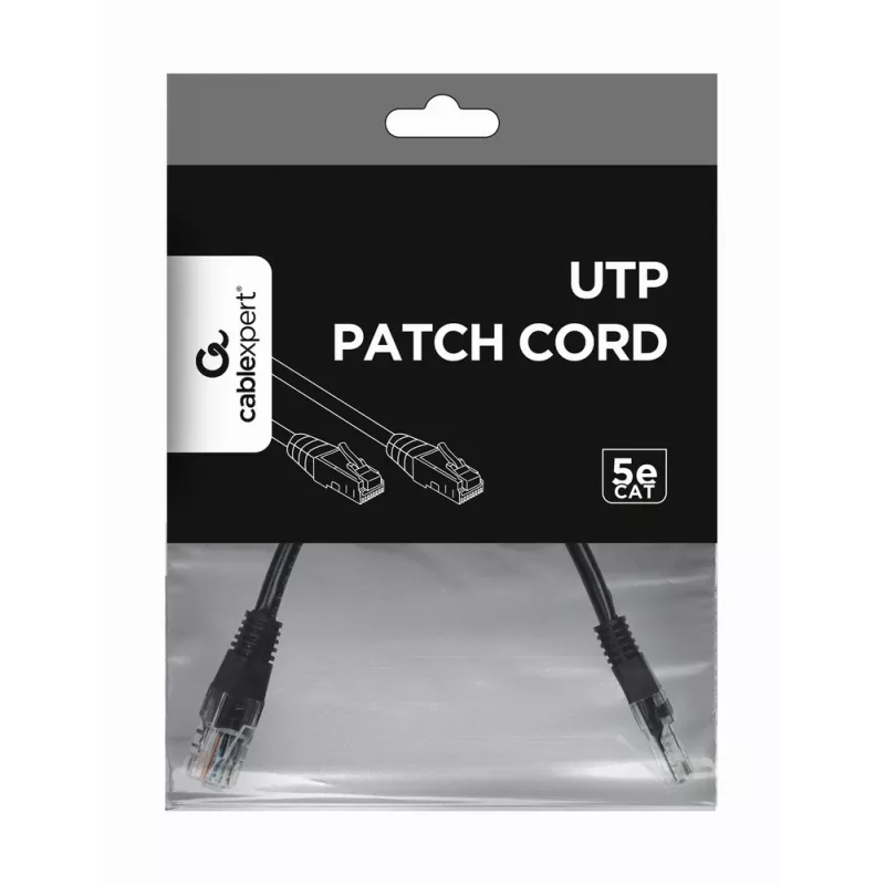 GEMBIRD Patchkabel - Cat 5e - UTP - 25cm - Schwarz