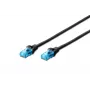 DIGITUS Patchkabel - Cat 5e - U-UTP - Snagless - 50 cm - schwarz