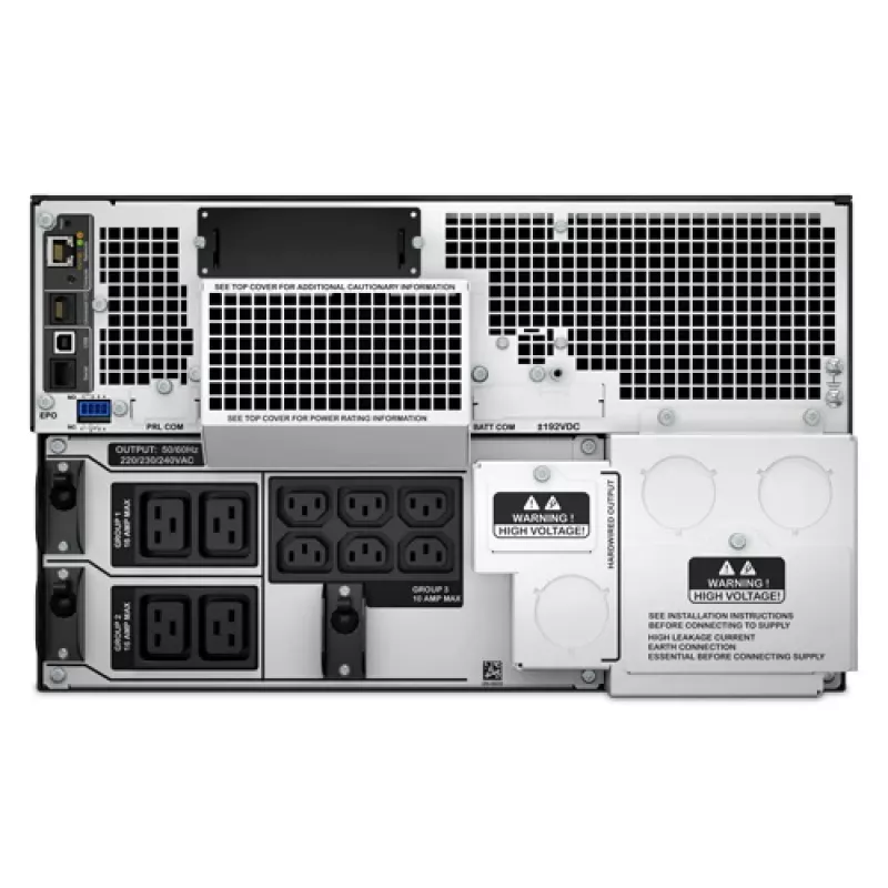 APC Smart-UPS On-Line SRT10KRMXLI - 10kW/VA, 6x C13 + 4x C19 + Hardwire 1-Phasen-Ausgang, Rackmontage, integrierte NMC