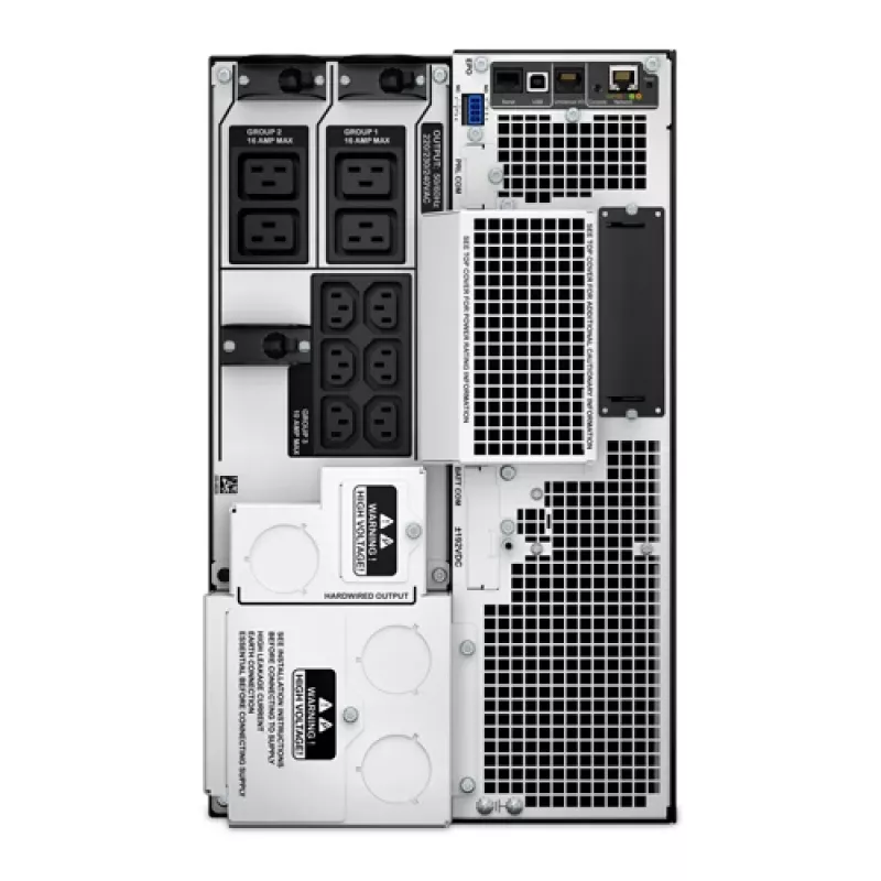 APC Smart-UPS On-Line, 10kVA/10kW, Tower, 230V/400V, 6x C13+4x C19 IEC-Ausgänge, Netzwerkkarte+SmartSlot, erweiterte Überbrückungszeit, ohne Schienenkit