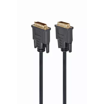 GEMBIRD DVI-D auf DVI-D Kabel 2,0 m vergossen mit langen Schrauben (Bulk-Verpackung)
