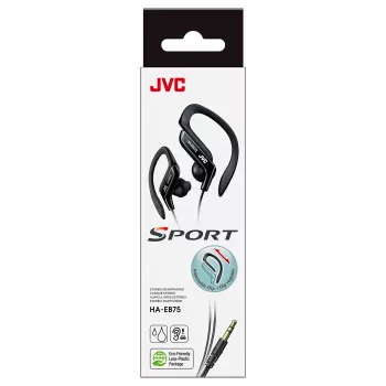 JVC HA-EB75 Sports Wired Schwarz, Wired, 16 - 20000 Hz, Music, 21.1 g, Headphones, Schwarz