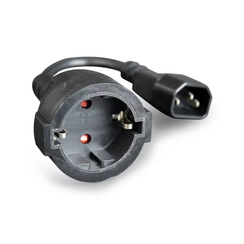 GEMBIRD Stromadapterkabel (C14 Stecker auf Schuko Buchse)