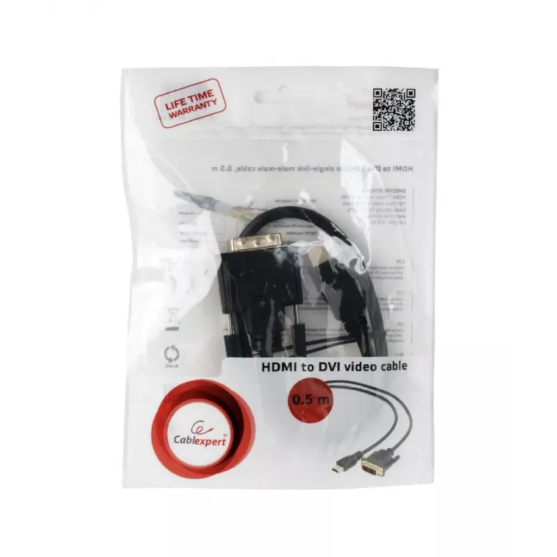 GEMBIRD HDMI-zu-DVI-Kabel (Single Link) 0,5 m