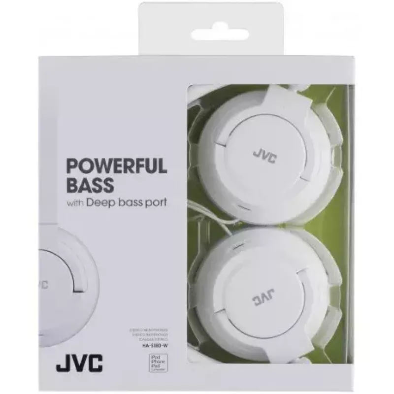 JVC HA-S180-W-E Kopfhörer/Headset Kabelgebunden Head-band Musik Weiß