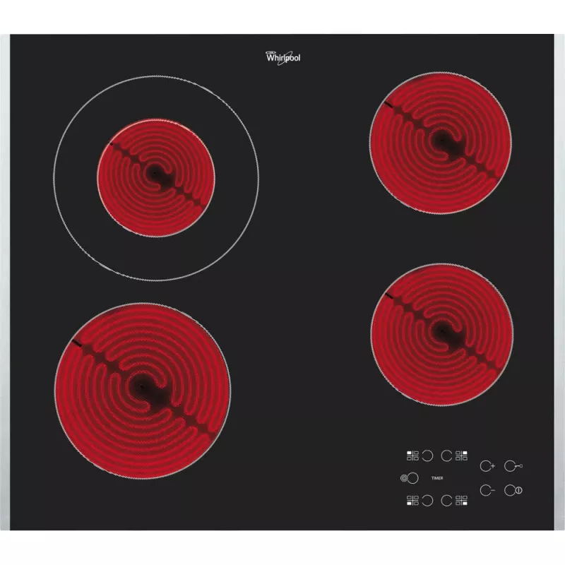 Whirlpool AKT 8130 BA Schwarz Einbau-Keramikkochfeld 4 Zone(n)