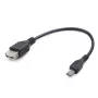 GEMBIRD USB OTG AF auf Micro BM Kabel 15 cm - Schwarz