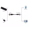 GEMBIRD USB OTG AF auf Micro BM Kabel 15 cm - Schwarz
