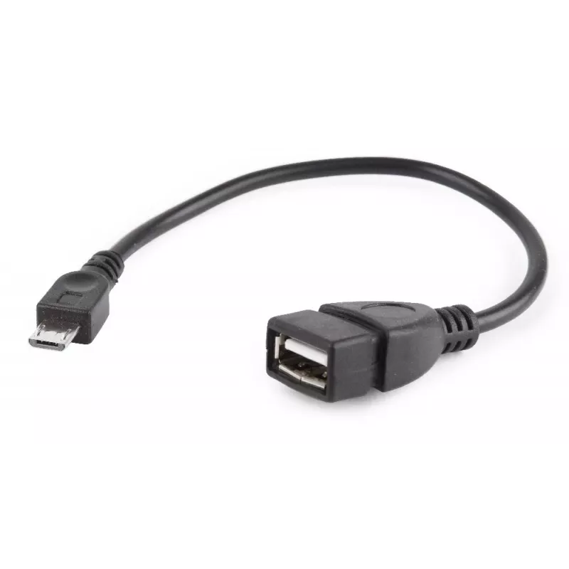 GEMBIRD USB OTG AF auf Micro BM Kabel 15 cm - Schwarz