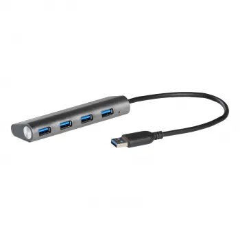 USB Hub i-tec Metal Superspeed USB 3.0 4-Port Hub 5000 Mbit/s Grau