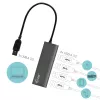 USB Hub i-tec Metal Superspeed USB 3.0 4-Port Hub 5000 Mbit/s Grau
