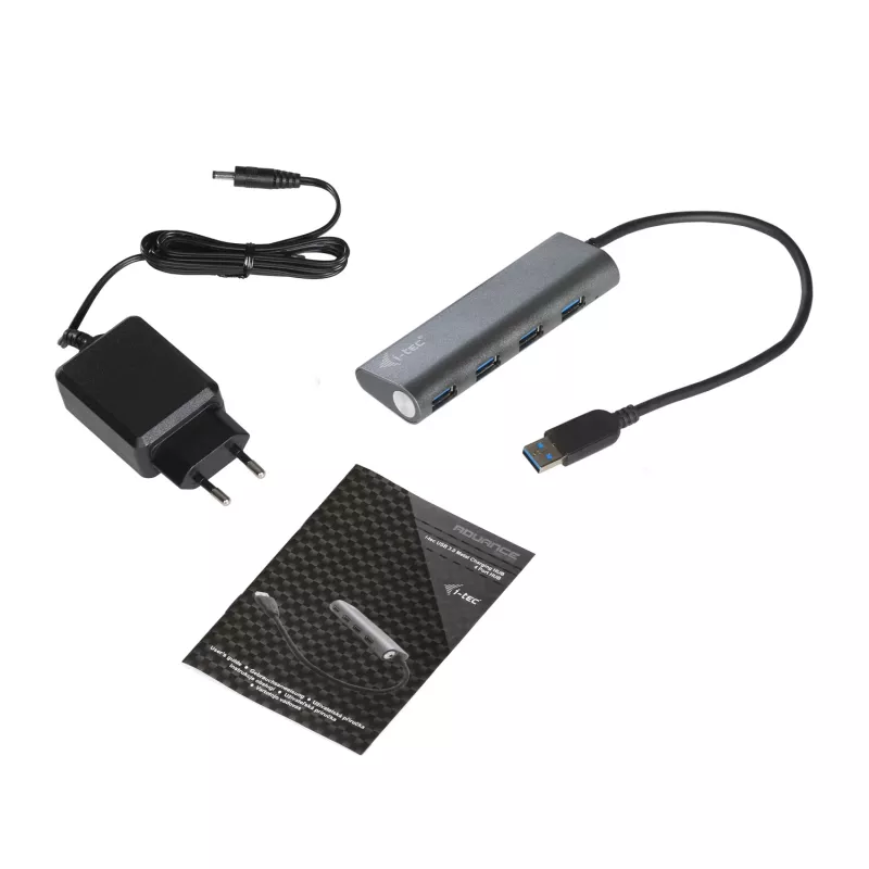USB Hub i-tec Metal Superspeed USB 3.0 4-Port Hub 5000 Mbit/s Grau