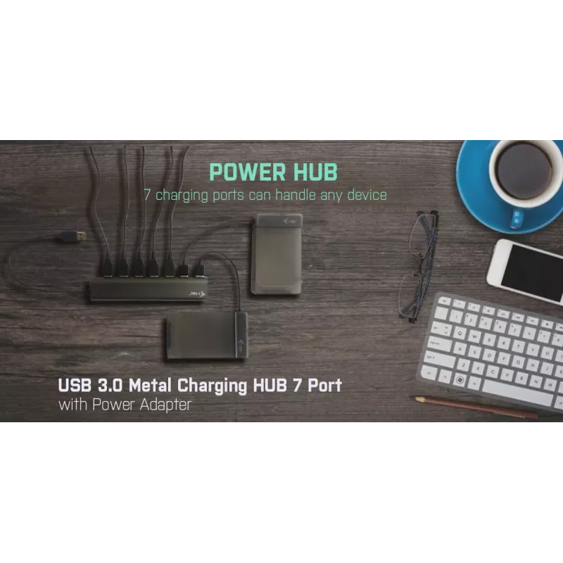 i-tec Metal Superspeed USB 3.0 7-Port Hub