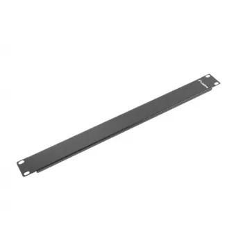 Blindpanel LANBERG AK-1401-B, 1U 19 Zoll (482,6×44,5×8 mm), schwarz