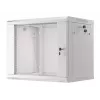 Wandmontierter Schrank LANBERG WF01-6409-10S, 9U, 19 Zoll, 600×450 mm, 60 kg Tragkraft, grau