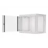 Wandmontierter Schrank LANBERG WF01-6409-10S, 9U, 19 Zoll, 600×450 mm, 60 kg Tragkraft, grau