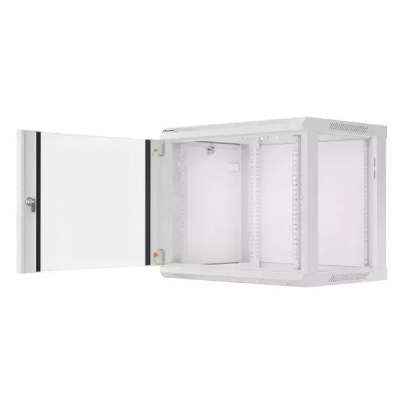 Wandmontierter Schrank LANBERG WF01-6409-10S, 9U, 19 Zoll, 600×450 mm, 60 kg Tragkraft, grau