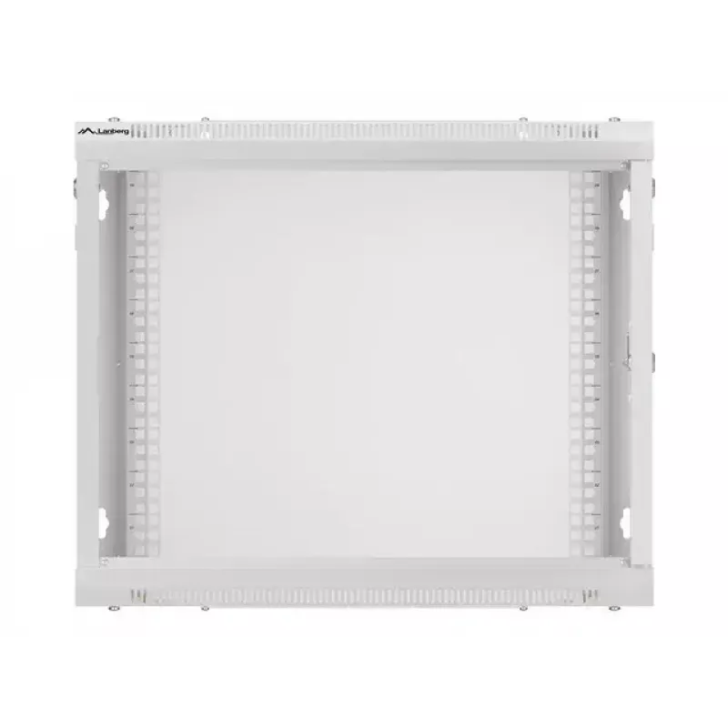 Wandmontierter Schrank LANBERG WF01-6409-10S, 9U, 19 Zoll, 600×450 mm, 60 kg Tragkraft, grau