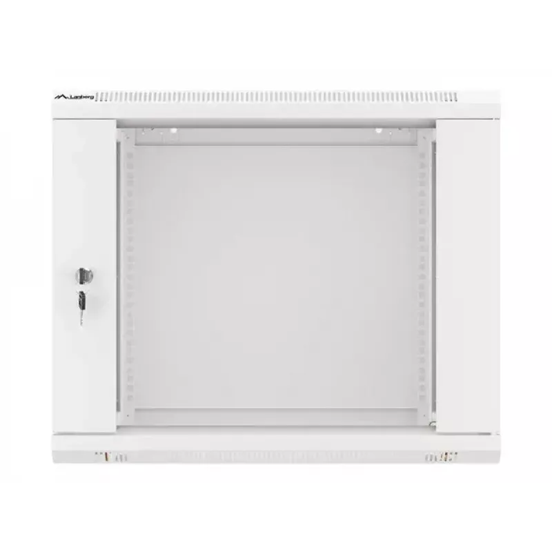 Wandmontierter Schrank LANBERG WF01-6409-10S, 9U, 19 Zoll, 600×450 mm, 60 kg Tragkraft, grau