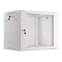 Wandmontierter Schrank LANBERG WF01-6409-10S, 9U, 19 Zoll, 600×450 mm, 60 kg Tragkraft, grau