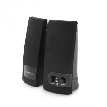 2-Wege-Lautsprecher ESPERANZA EP119, 2.0 Kanäle, 6 W RMS, 4 Ω, kabelgebunden, 3,5 mm & USB, Tischaufstellung
