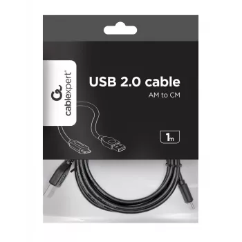 GEMBIRD USB 2.0 AM auf Typ-C Kabel (AM/CM) 1m