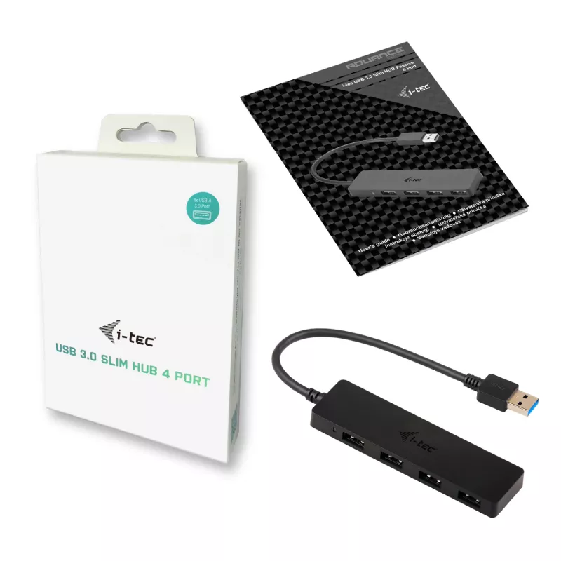 USB Hub i-tec Advance USB 3.0 schlank Passiv HUB 4 Port
