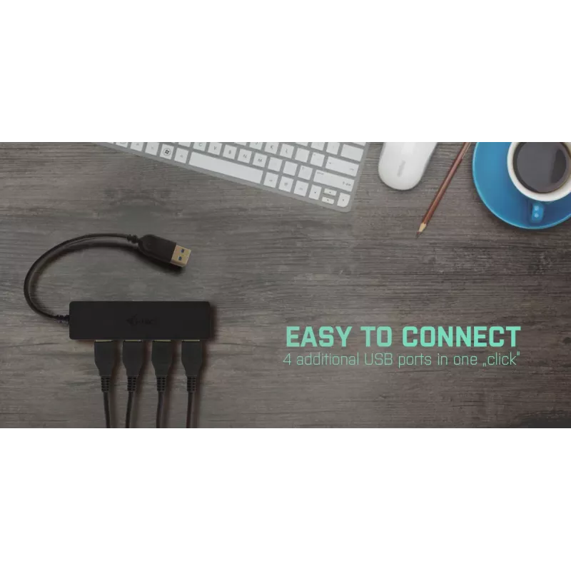 USB Hub i-tec Advance USB 3.0 schlank Passiv HUB 4 Port