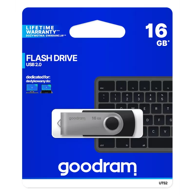Goodram UTS2 USB-Stick 16 GB USB Typ-A 2.0 Schwarz