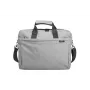 Umhängetasche NATEC Mustela für Laptops bis 39,6 cm (15,6 Zoll), Polyester, grau, Fronttasche, Schultergurt
