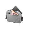 Umhängetasche NATEC Mustela für Laptops bis 39,6 cm (15,6 Zoll), Polyester, grau, Fronttasche, Schultergurt