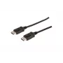 DIGITUS DisplayPort-Verbindungskabel, DP M/M, 1m mit Druckverschluss, Ultra HD 4K schwarz